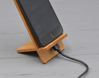 Wooden Phone Holder Etsy