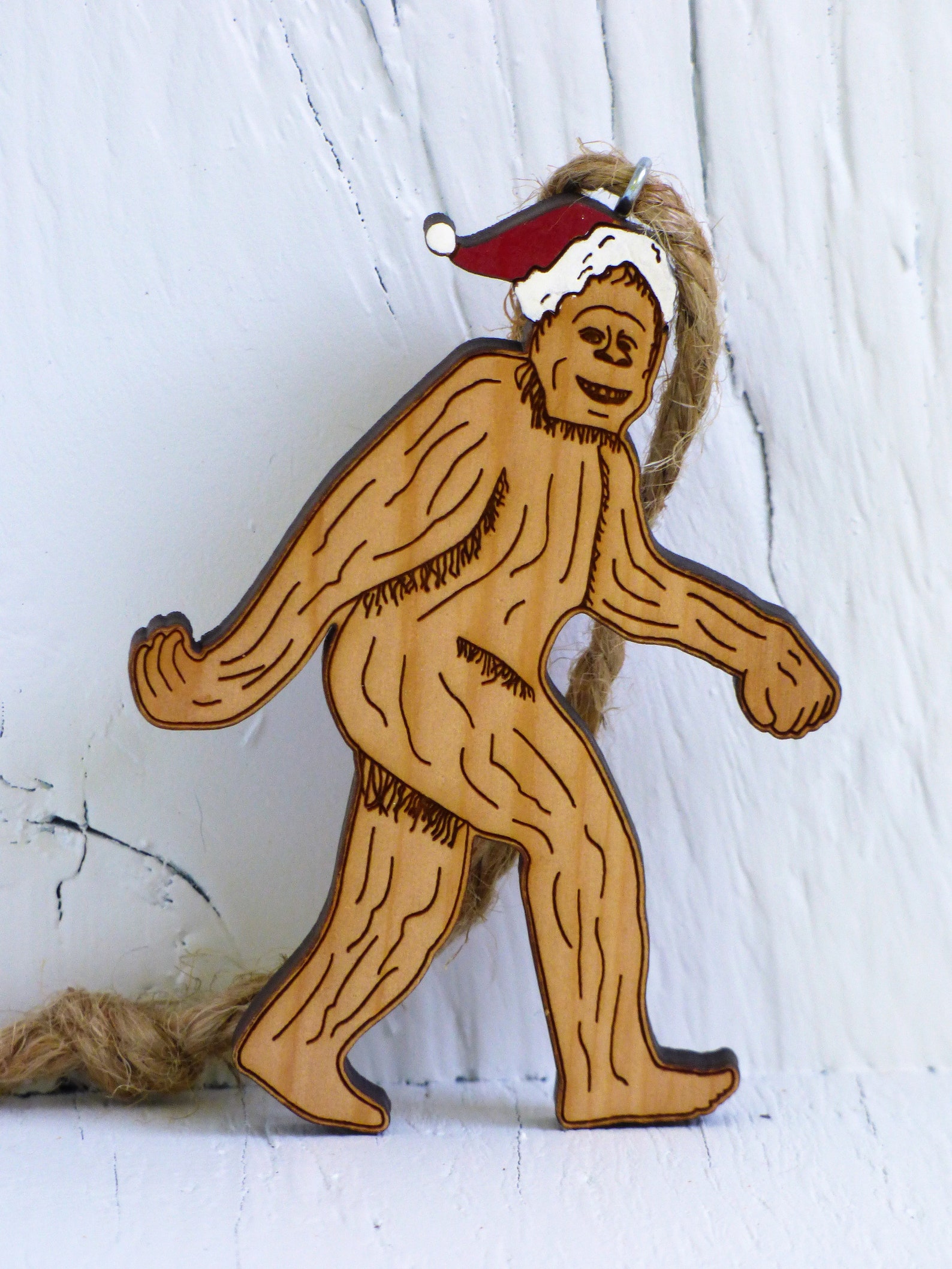 Sasquatch/bigfoot Santa Ornament Etsy