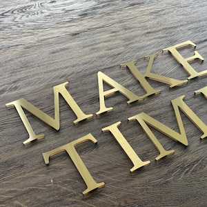 GOLD thick wall letters, Gold letters for wall, Beauty Studio letters, Office wall letters, Gold acrylic letters, Custom letters in Gold