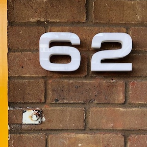 Thick House Numbers for outdoor use. Large house Numbers. Address Numbers. Street numbers. Custom house numbers.