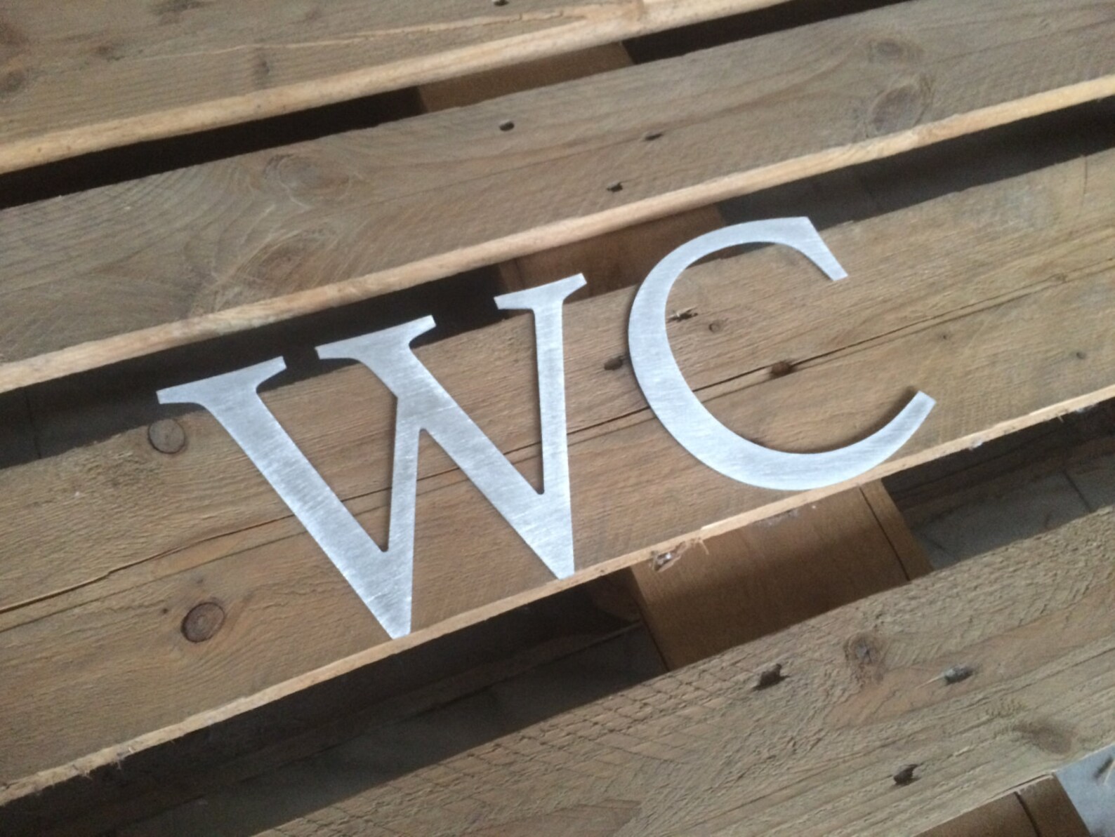 Scratched Aluminium Metal Letters Wall Signs Metal Numbers Etsy