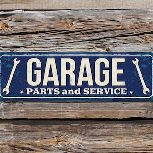 GARAGE Sign, Retro, Metal, Vintage, Antique, Rusty, Rusted, Wall Decor Sign for Man Cave or Garage, Gift for father, Gift for him, Garage