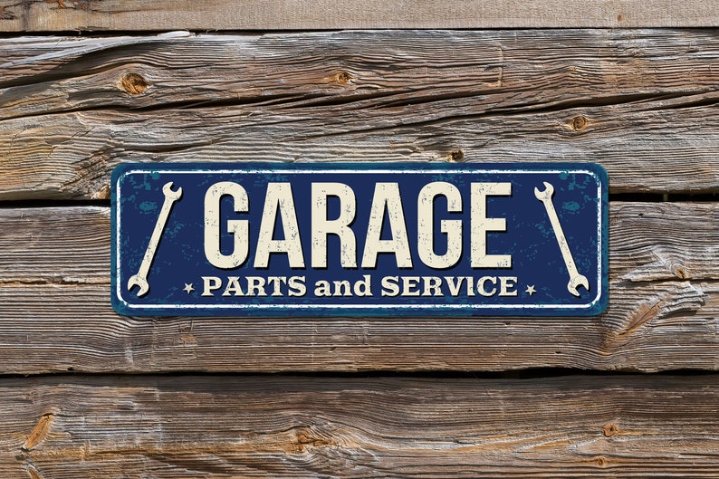 GARAGE Sign Retro Metal Vintage Antique Rusty Rusted Etsy