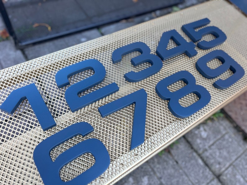 3D Numbers, Room Numbers, Thick 3D Numbers for Hotels, Hospitals ...