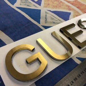 Gold Letters for Wall. 3D Letters for Hotel Rooms. Gold Letters for SPA ...