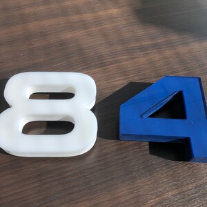 Set of House Numbers, House Number Sign, Address sign, Modern house numbers, Outdoor indoor thick numbers image 1