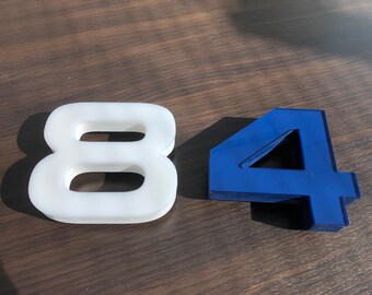 Set of House Numbers, House Number Sign, Address sign, Modern house numbers, Outdoor indoor thick numbers