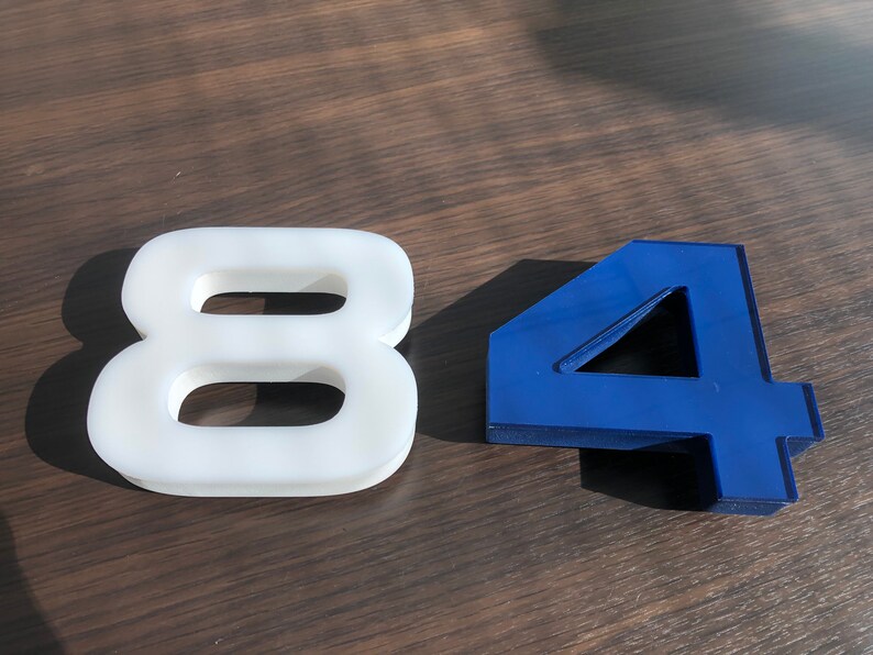 Set of House Numbers, House Number Sign, Address sign, Modern house numbers, Outdoor indoor thick numbers image 1