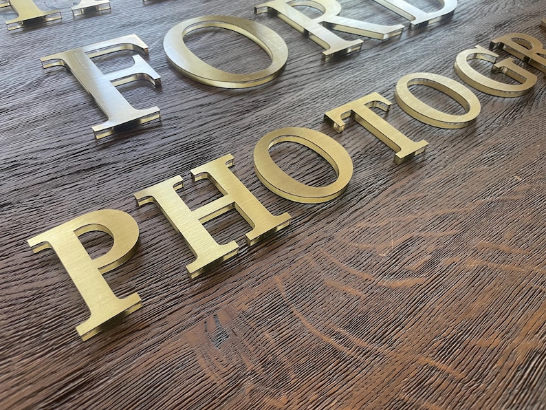 Shiny Gold Letters,wall Décor Thick Letters,beauty Salon Acrylic ...