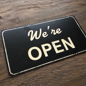 OPEN CLOSED SIGN, Vintage Style Open Closed Sign, Open OPEN CLOSED SIGN, Vintage Style Open Closed Sign, Open