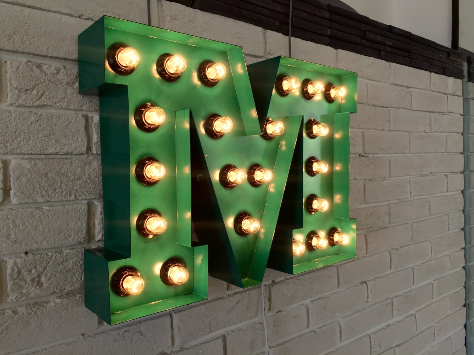 Light up Sign Metal Letter Letter Light Large Metal Letter Etsy