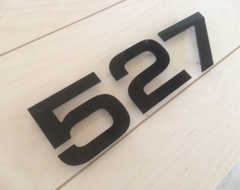 Set of House Numbers multiple colors powder coated Black Numbers White Number Golden Numbers House Number Sign Metal Number