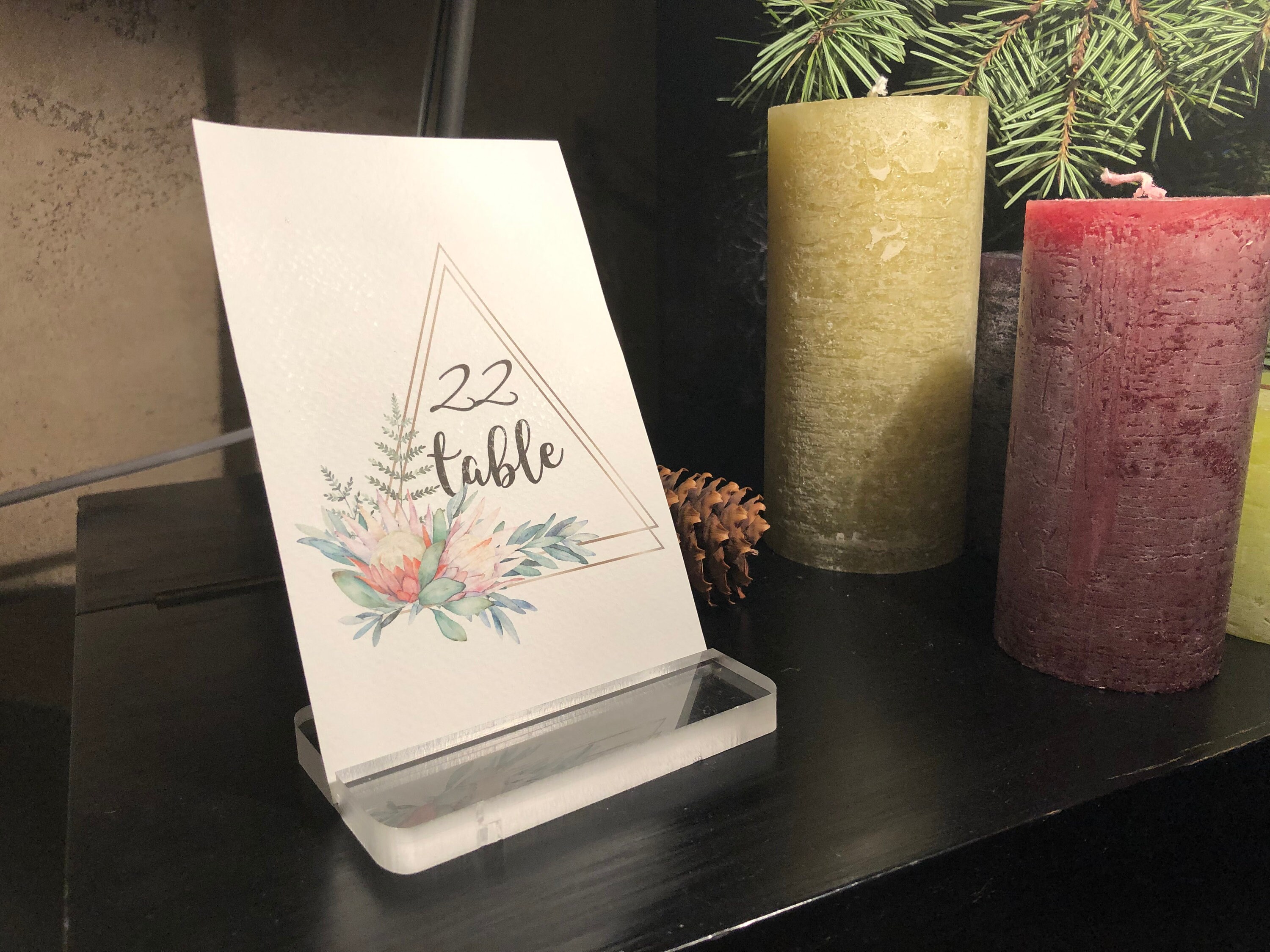 Wedding Signs Holder /Table Number Holders/Wood Stands and Etsy