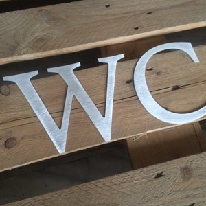 Scratched Aluminium Metal letters- wall signs metal numbers  wall letters   door letters door numbers of metal house numbers