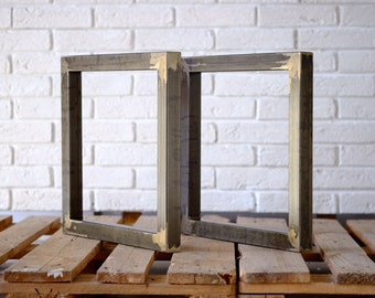 Furniture legs for coffee table, desk, bench, Set of 2 metal legs
