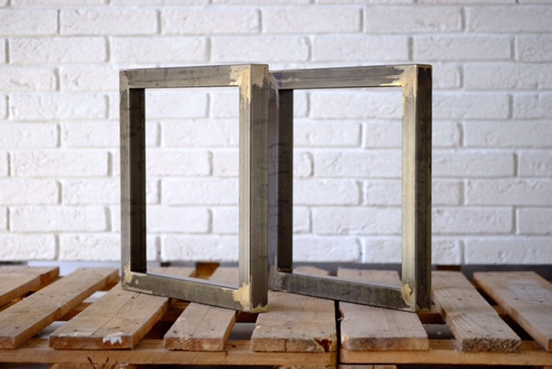 Industrial Steel Furniture Legs TV Stand, Cabinet, Bench - Set of 2 image 2