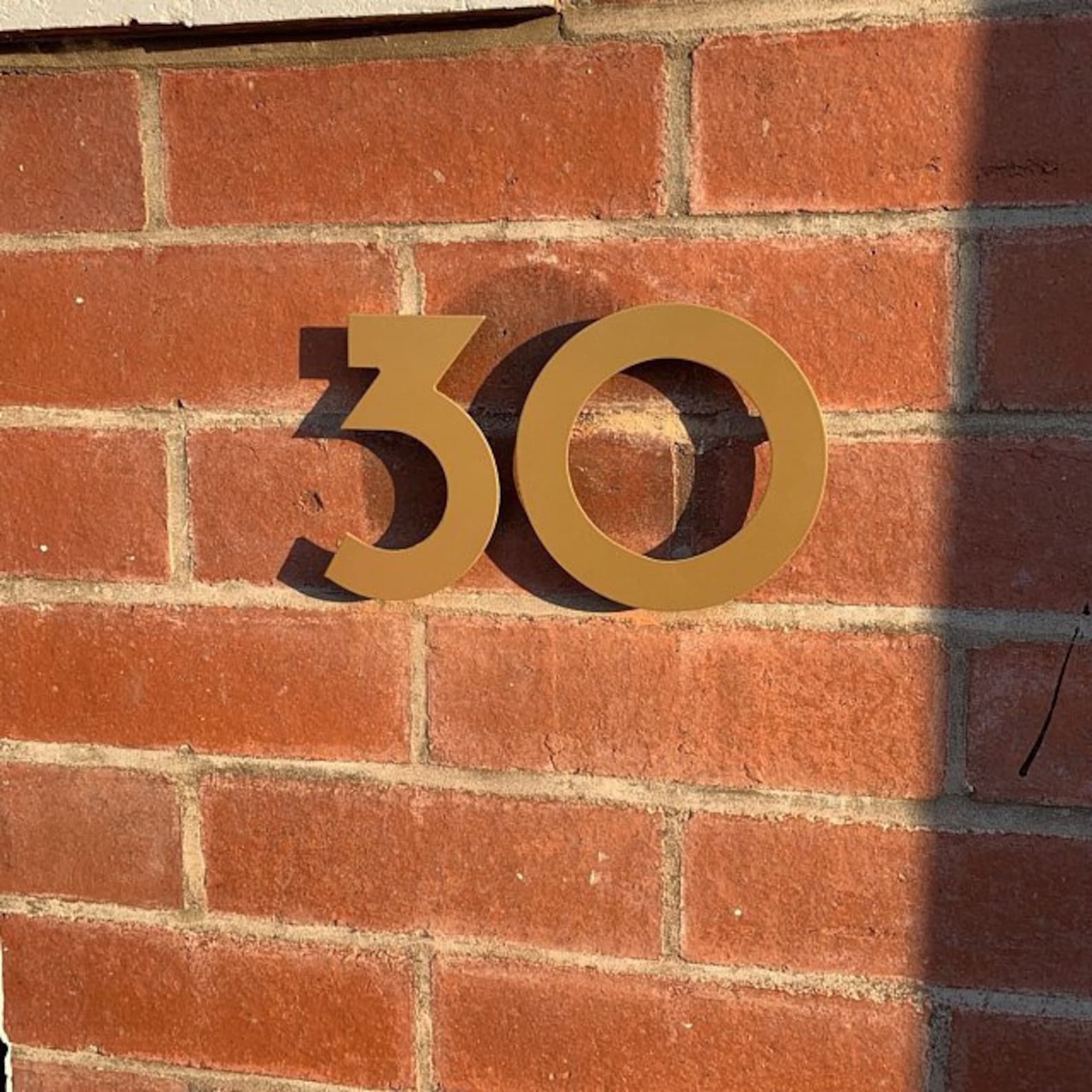 Gold House Numbers Set With Mount Holderst O Stay on a Etsy