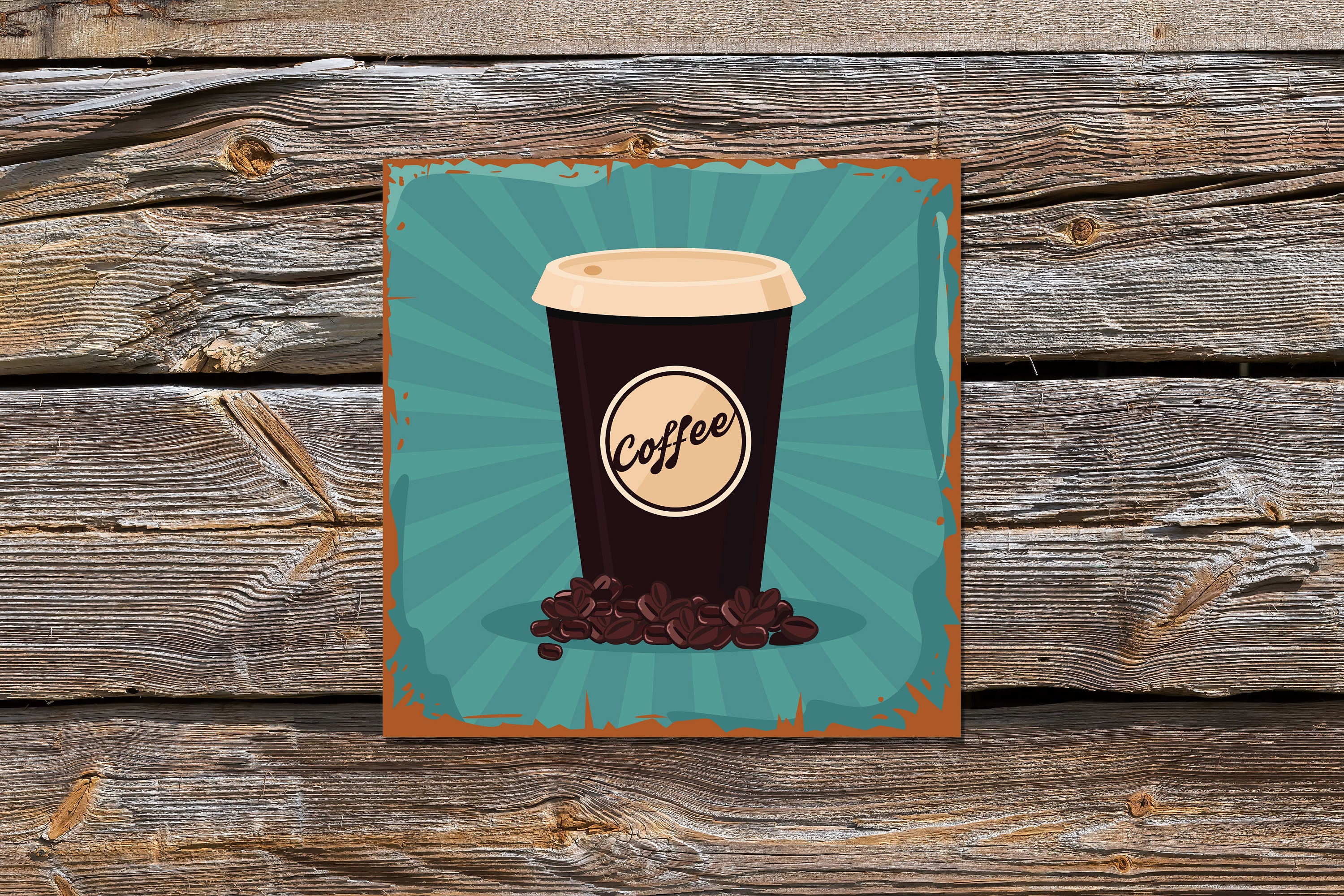 Coffee Wall Decor 3 Designs In The Same Color Vintage Retro Etsy