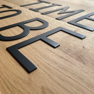 Black or brushed metal letters, Painted metal letters for inside & outside, Aluminum cutout letters, Big or small aluminum letters