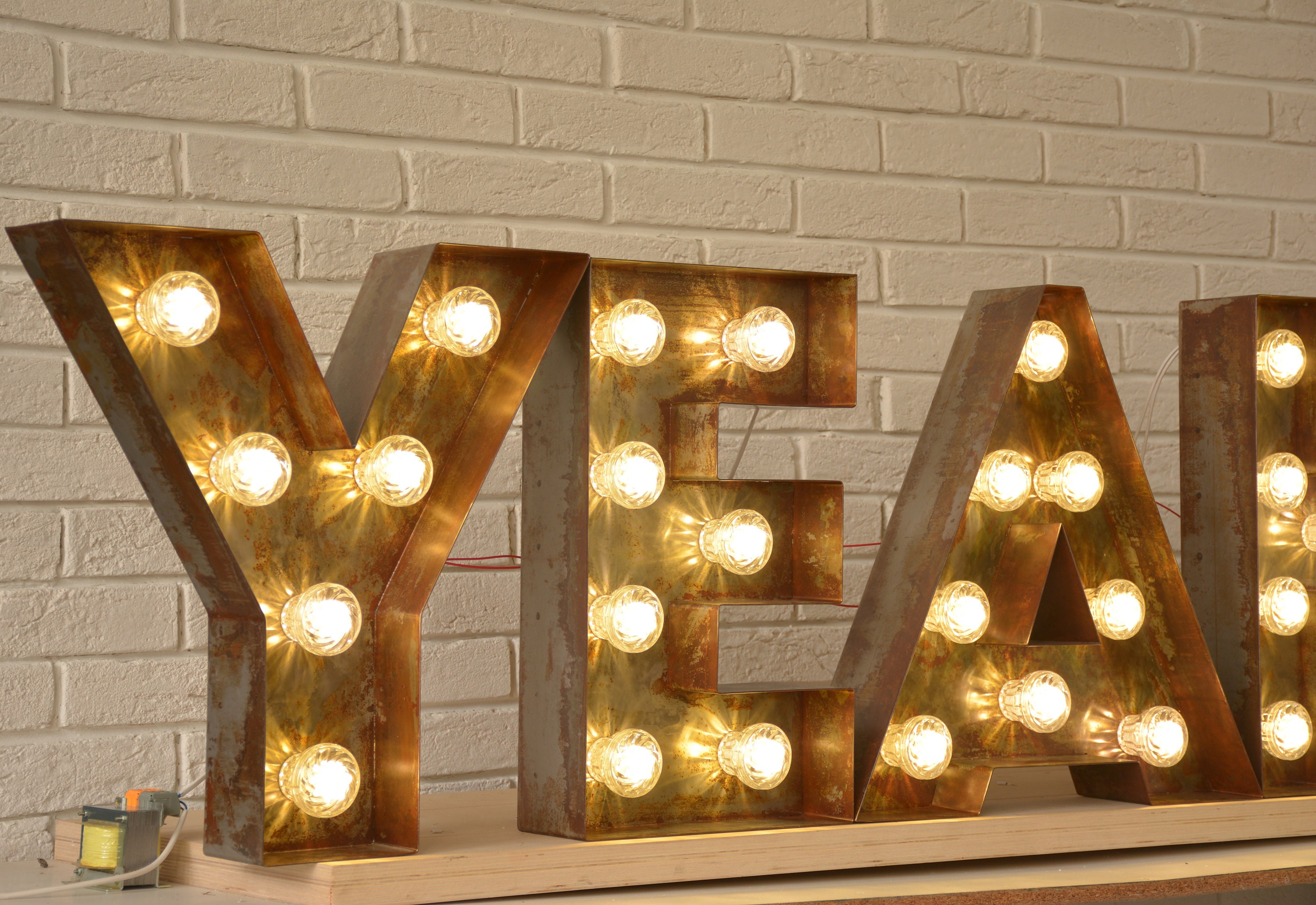 Letter Letters Light Up Marquee Sign Vintage - Etsy