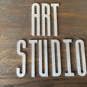 Letras de metal recortadas grandes ou pequenas, palavras de alumínio escovado, letras de metal personalizadas, palavras de estilo artístico, letras recortadas de metal brilhante, arte em metal