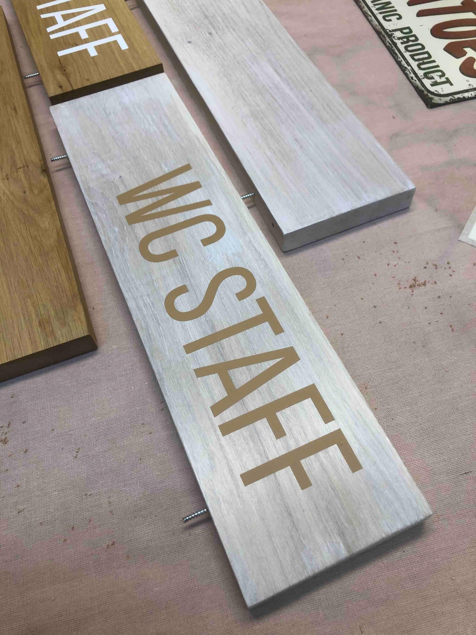 Projecting Hallway Sign Number Custom Wood Projecting Sign, Hallway Flag Wood Sign, Corridor Signs for ...