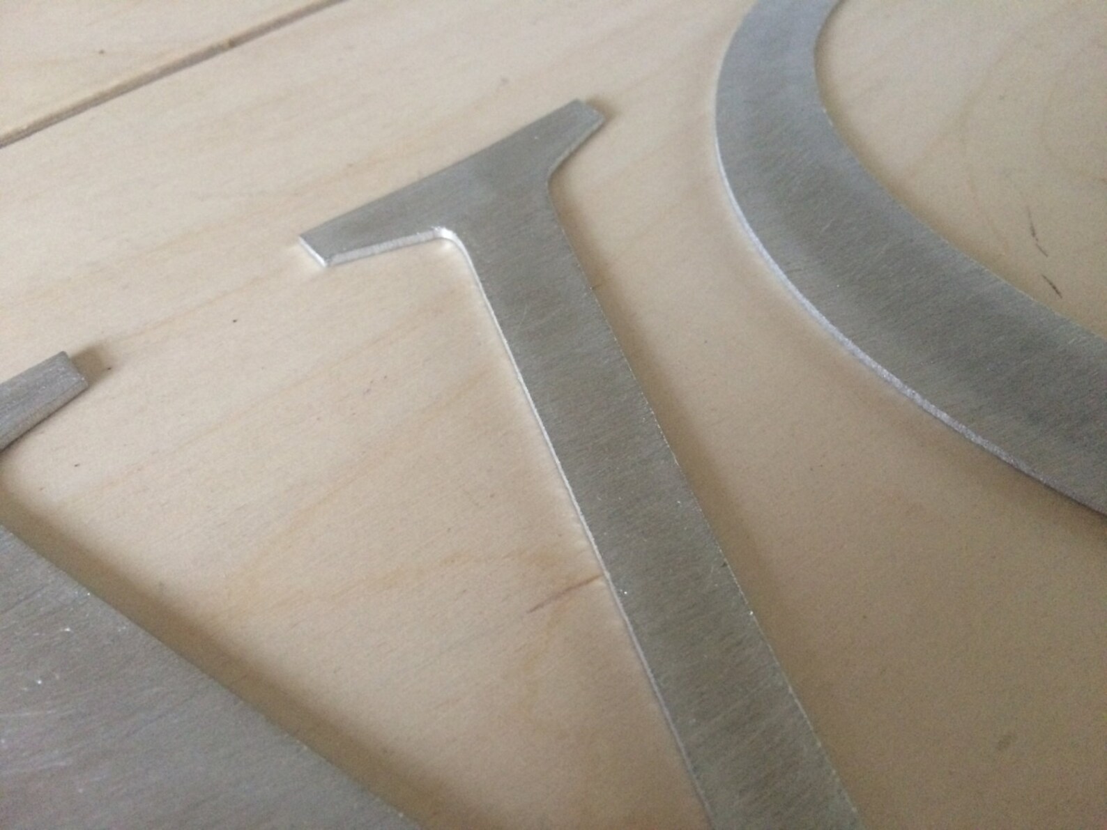 Scratched Aluminium Metal Letters Wall Signs Metal Numbers Etsy