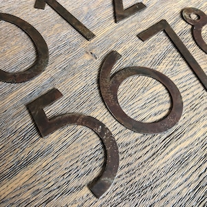 Rusty Metal  Numbers DIY Signs, House Address, Address Sign Numbers, Rusted Numbers