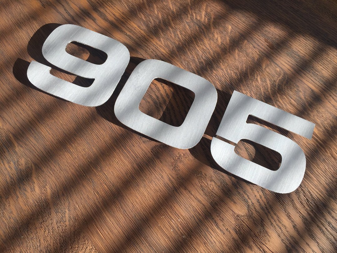 Silver House Numbers Address Sign Metal Numbers for Address Etsy