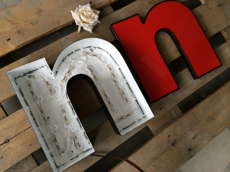Outdoor Sign for Shop LED Sign Metal Letters Lights Letters Etsy