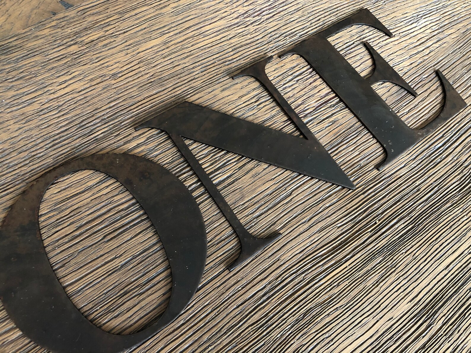 Large Rusty Black Metal Letters for Custom Sign Personalized Etsy