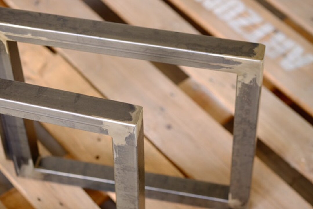 Set of Coffee Table Legs, Two Metal Legs for Coffee Table, Industrial