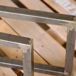 Set of coffee table legs, two metal legs for coffee table, industrial coffee table DIY, Multiple Sizes legs, modern rustic coffee table legs