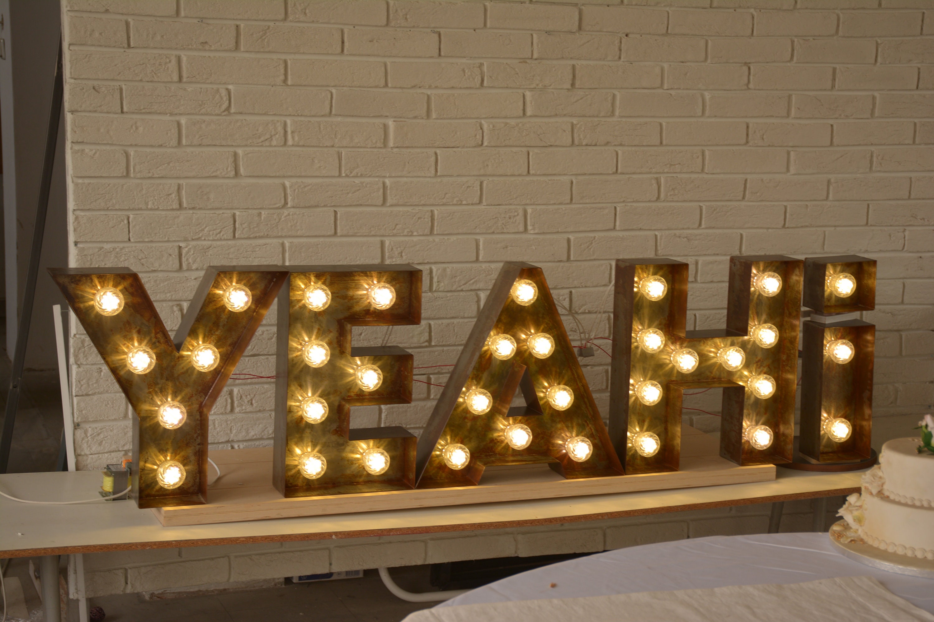 Big Letters for Wall Lighted Letters Lighted Signs Sign Etsy