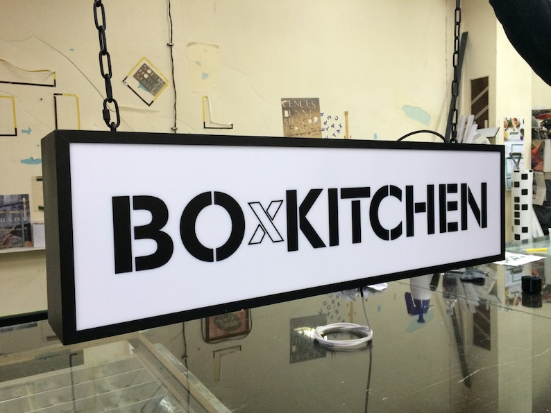 Company Sign Light Box Sign Light Boxoutdoor Sign Custom Etsy