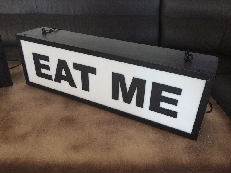 Personalised Light Box Illuminated Sign. Light up Sign Etsy