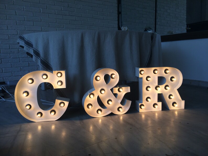Marquee Letter 15 Inches Light up Letter Marquee Letters & A Etsy