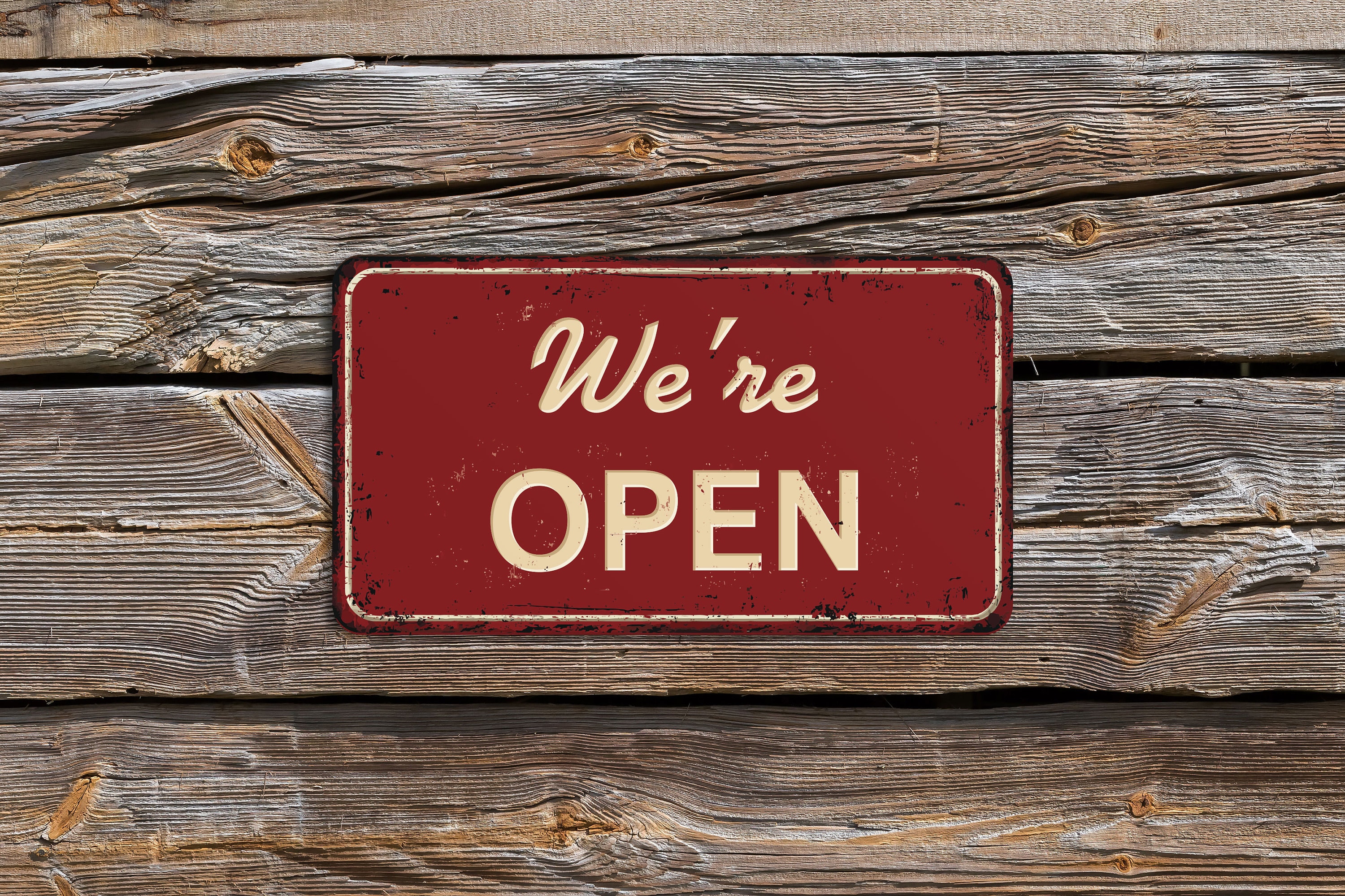 Reversible Open Closed Signs Vintage Style Double Sided Signs, Come in ...