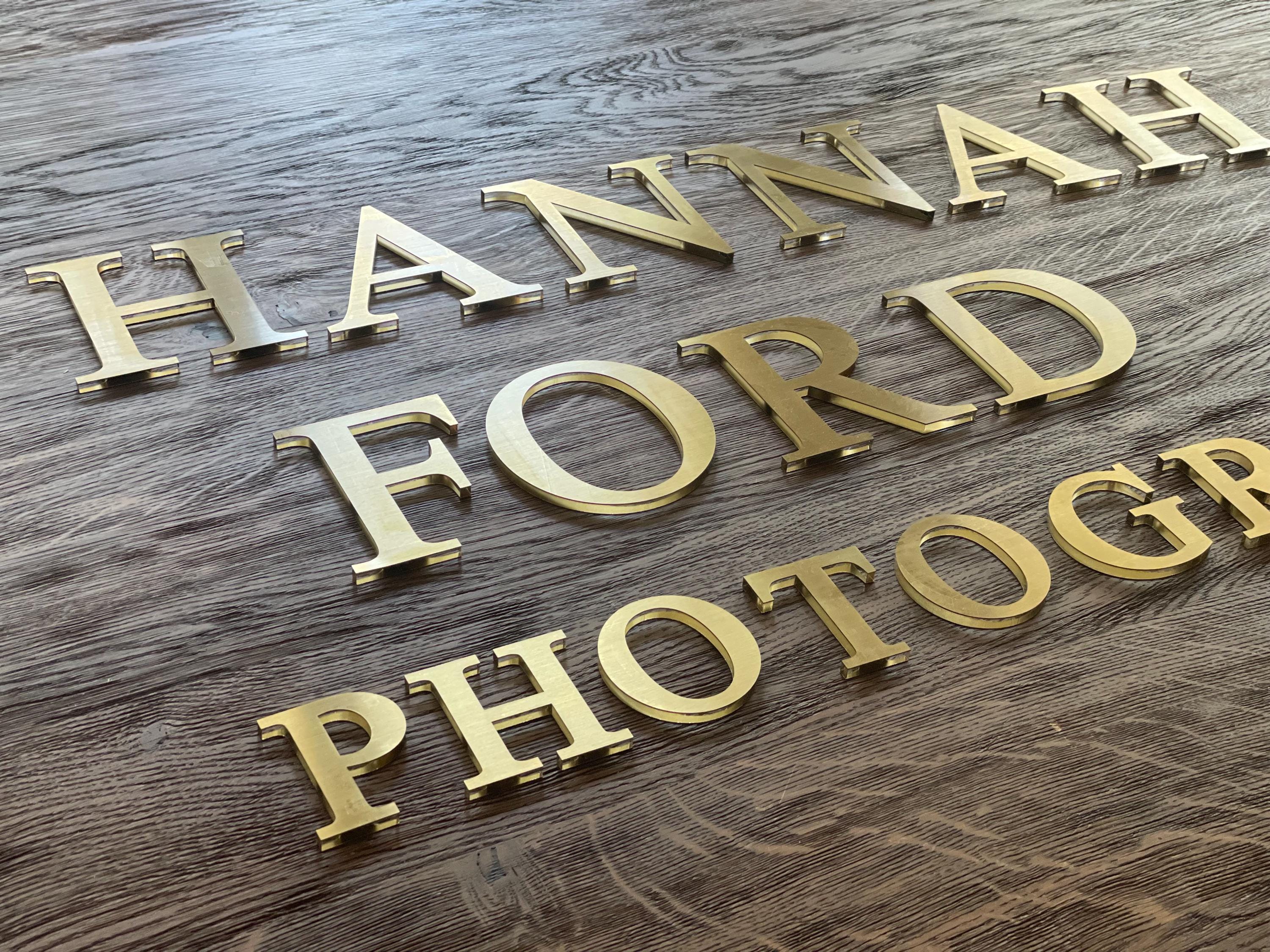 Shiny Gold Letters,wall Décor Thick Letters,beauty Salon Acrylic