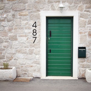 Street numbers, Large metal numbers, House numbers