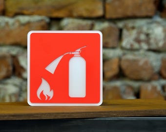 Fire Extinguisher acrylic sign, Square safety signag for Hotels,Restaurants,Buildings, Extinguisher acrylic sign,Indoor outdoor acrylic sign