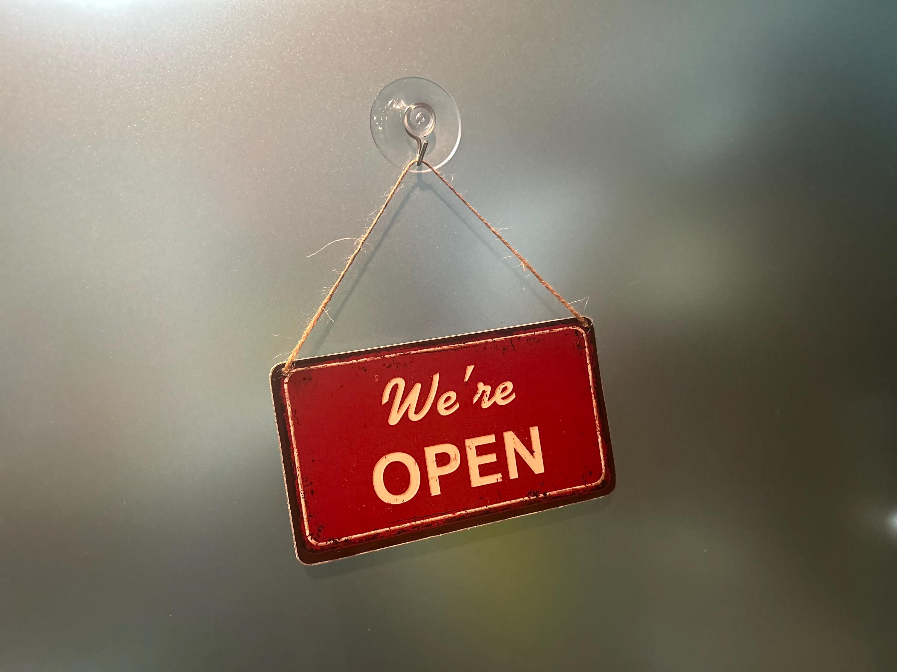 Open Second Sign Reversible Open Closed Signs Vintage Style Double Sided Signs, Come in ...
