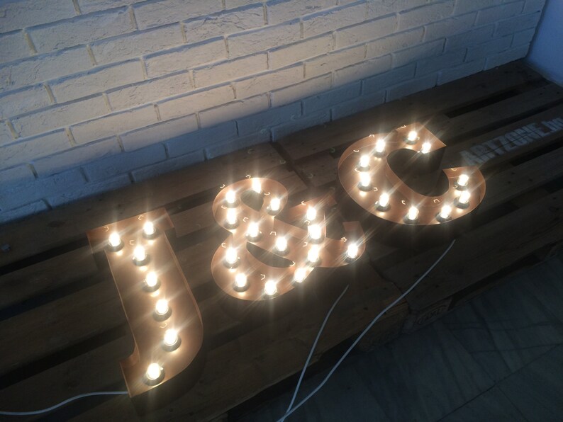 Light up Sign Metal Letter Letter Light Large Metal Letter Etsy UK