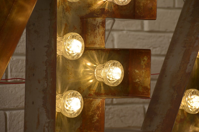 18 Inches LARGE Light up Letter Outdoor Use Marquee Letter Etsy