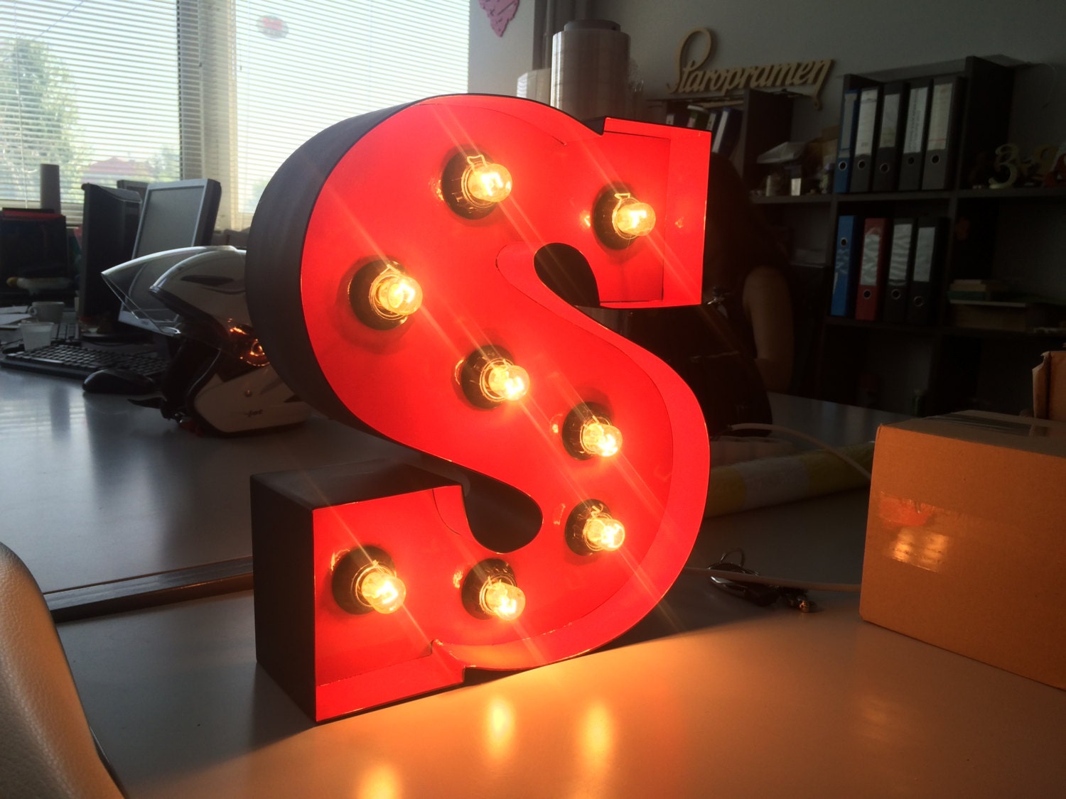 Light up Sign Metal Letter Letter Light Large Metal Letter Etsy
