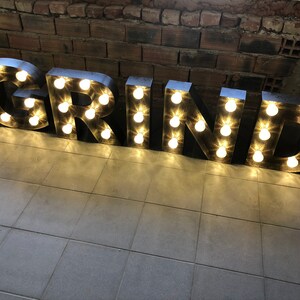 Marquee Letters for Business or Events, Light-Up Signages for Bars and Restaurants, Man Cave Illuminated Letters