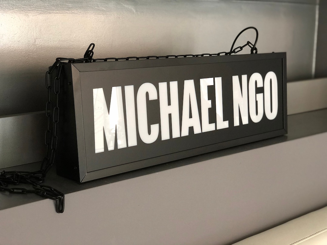 Store Front Light Box Sign. Company LED Sign. Bar Restaurant Light up