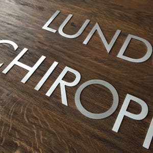 Metal numbers Numbers or  letters of metal Metal letters company sign Large metal letters or small metal letters