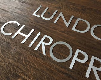 Metal numbers Numbers or  letters of metal Metal letters company sign Large metal letters or small metal letters