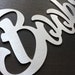 Industrial Metal Cutout Letters in Script Font Personalized - Etsy